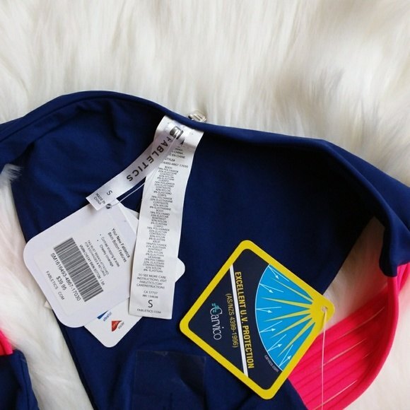 Fabletics Navy Vivian Cheeky Bikini Bottom S - Picture 3 of 4